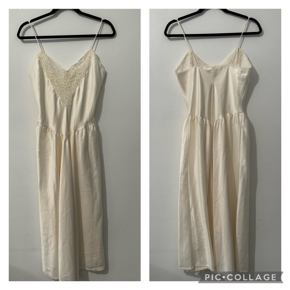 Vintage Victoria's Secret Gold Label White Slip Dress
